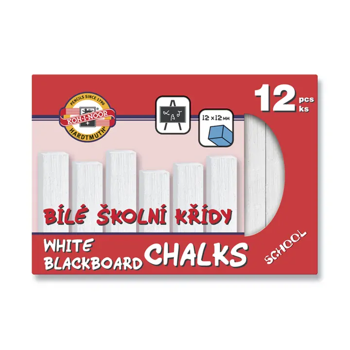 KOH-I-NOOR Krieda školská biela 6ks