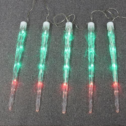 Svietiaca reťaz 193 LED RGB - cencúle 8 ks, 3,5 m - padajúci efekt