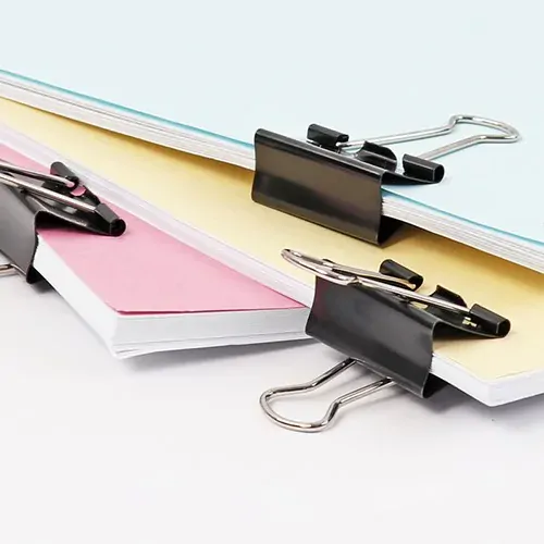 Klip binder/čierny JUNIOR, 19 mm/40 ks, pp box