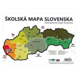 Školská mapa SR - kartónová šablóna - samosprávne kraje