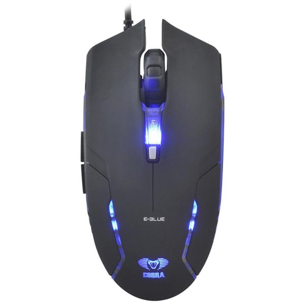 Myš drôtová, E-blue Cobra II, čierna, optická, 1600DPI