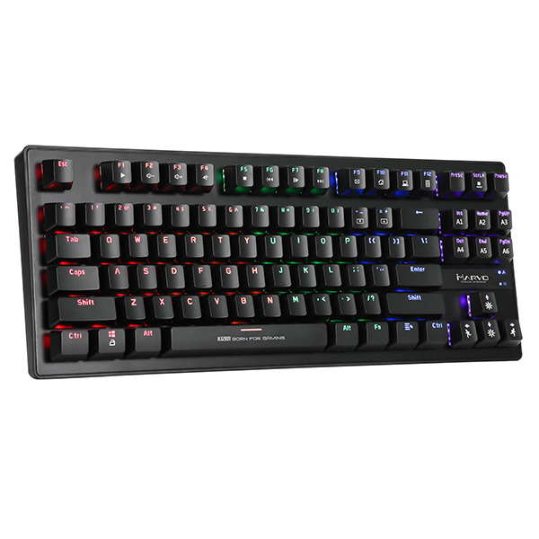 Marvo KG901, klávesnica CZ/SK, herná, modré spínače typ drôtová (USB), čierna, mechanická, podsvietenie