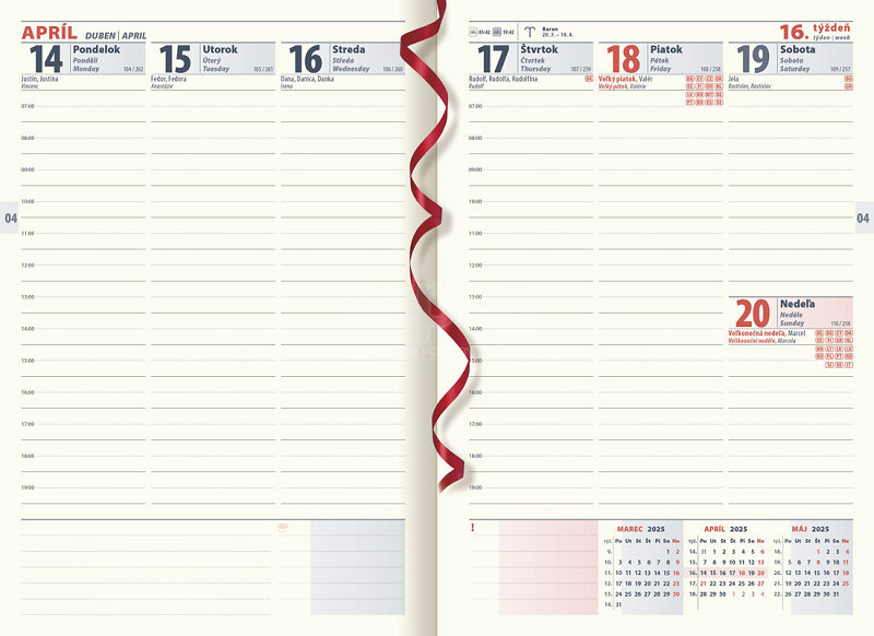 Diár 2026 denný A5 Manager - modrý