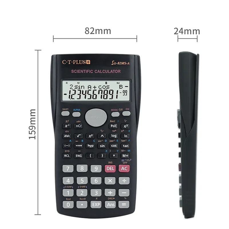 Kalkulačka vedecká OSALO SX-82MS-A (10+2 znakov, 2 riadky)