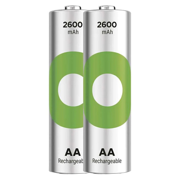 Batéria nabíjateľná, AA (HR6), 1.2V, 2600 mAh, GP, papierová krabička, 2-pack, ReCyko