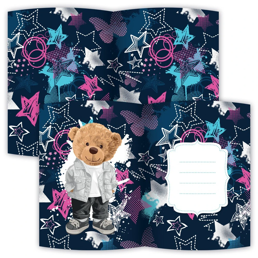 Pamätník 14x18 cm, 80 list. čistý so zámkom - Teddy Bear