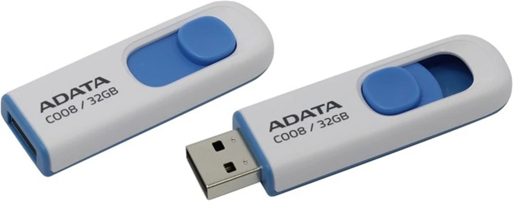 USB kľúč ADATA C008/32GB/USB 2.0/USB-A/Modrý