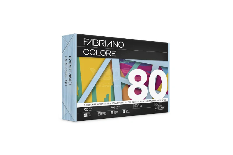 Kopírovací papier A4 80g F COLORE (COPY TINTA) Celeste pastelová modrá
