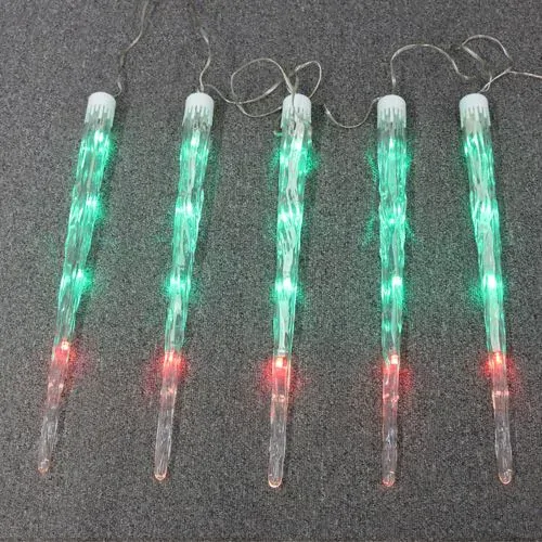 Svietiaca  reťaz 20 LED RGB - cencúle 5 ks, dĺžka 2,5 m