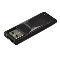USB kľúč Verbatim, USB 2.0, 32GB, PinStripe, Store N Go, čierny, 49064, USB A, s výsuvným konektorom