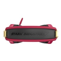 E-Blue IRON MAN EHS908, herné slúchadlá s mikrofónom, ovládanie hlasitosti, červená, 2x 3.5 mm jack + USB