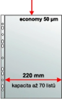 Euroobal A4 U MAXI PP, 50 µm 235x305mm