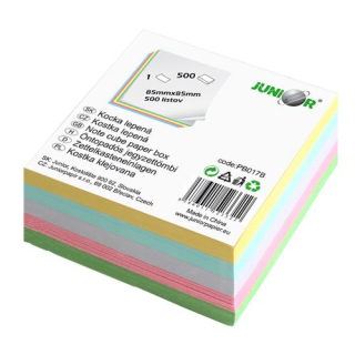 Blok kocka lepená 8,5 x 8,5 x 4,5 farebná
