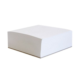Blok kocka nelepená biela 9,5 x 9,5 x 5cm