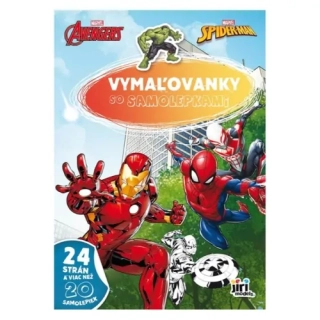 Omaľovánka JM A4 so samolepkami Marvel