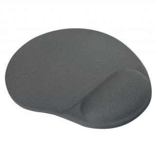 Podložka pod myš, ergonomická, gélová, šedá, Logo