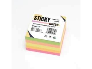 Blok samolepiaci 76x76 450ks Neon kocka