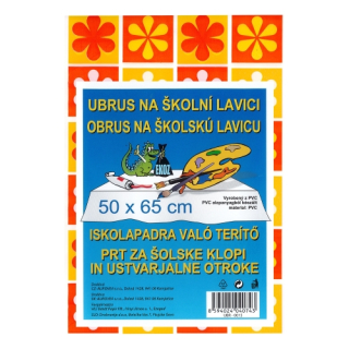 Obrus na výtvarnú výchovu / školskú lavicu 50x65 cm, mix