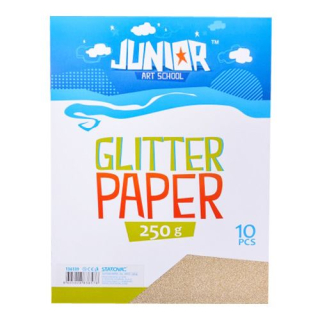 Dekoračný papier A4 Metallic zlatý 250 g, sada 10 ks