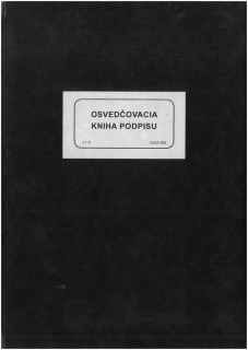 Osvedčovacia kniha podpisu 192 str. igaz902