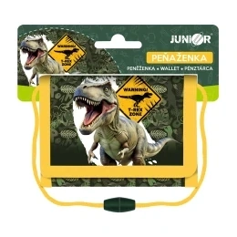 Detská textilná peňaženka JUNIOR S9 - T-Rex Zone