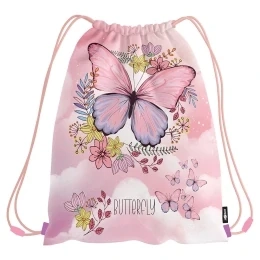 Vrecko na prezuvky s potlačou JUNIOR S9 - Butterfly - motýľ