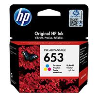 HP originál ink 3YM74AE, Tri-colour, 200str., HP 653, HP DeskJet IA 6000, IA PLUS 6400
