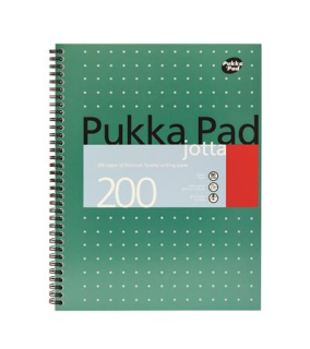 Špirálový zošit, A4+, linajkový, 100 strán, PUKKA PAD, Metallic Jotta