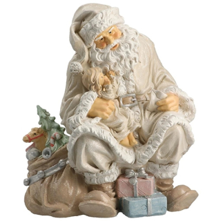 Vianočná dekorácia stojaca - Santa s darčekmi, 36cm
