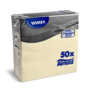 Obrúsky Premium 40 x 40 cm dekor R" béžové 50 ks