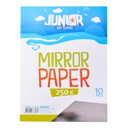 Dekoračný papier A4 Metallic strieborný 250 g, sada 10 ks
