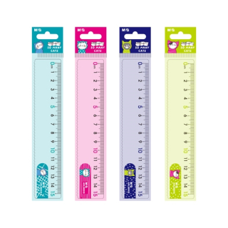 Pravítko M&G 15 cm So Many Cats, mix/1ksl