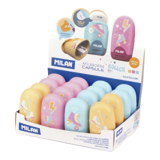 Guma + strúhadlo MILAN Capsule Roller (4 farby)