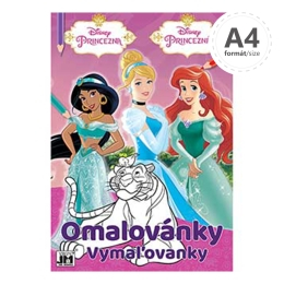 Omaľovanky JM A4 - Disney Princezné