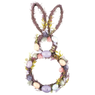 Dekorácia veľkonočný zajac z prútia 23 x 48 cm