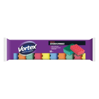 Kuchynské špongie hubky Vortex vlnité 10 ks