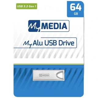 USB kľúč MyMedia, USB 3.2, 64GB, MyAlu, strieborný, 69277, USB A