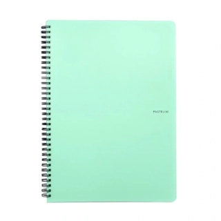 Špirálový blok PP PASTELINI A4/70 listov, zelený