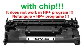 Toner pre HP 149X/W1490X kompatibilný na 9500 strán - plne funkčný čip! 