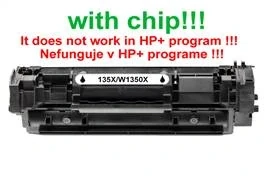 Toner pre HP 135X/W1350X kompatibilný - Plne funkčný čip!