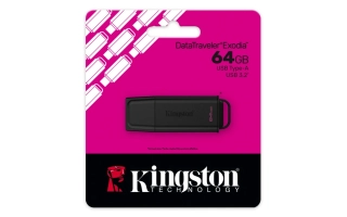 USB kľúč Kingston DataTraveler Exodia/64GB/USB 3.2/USB-A/Čierna